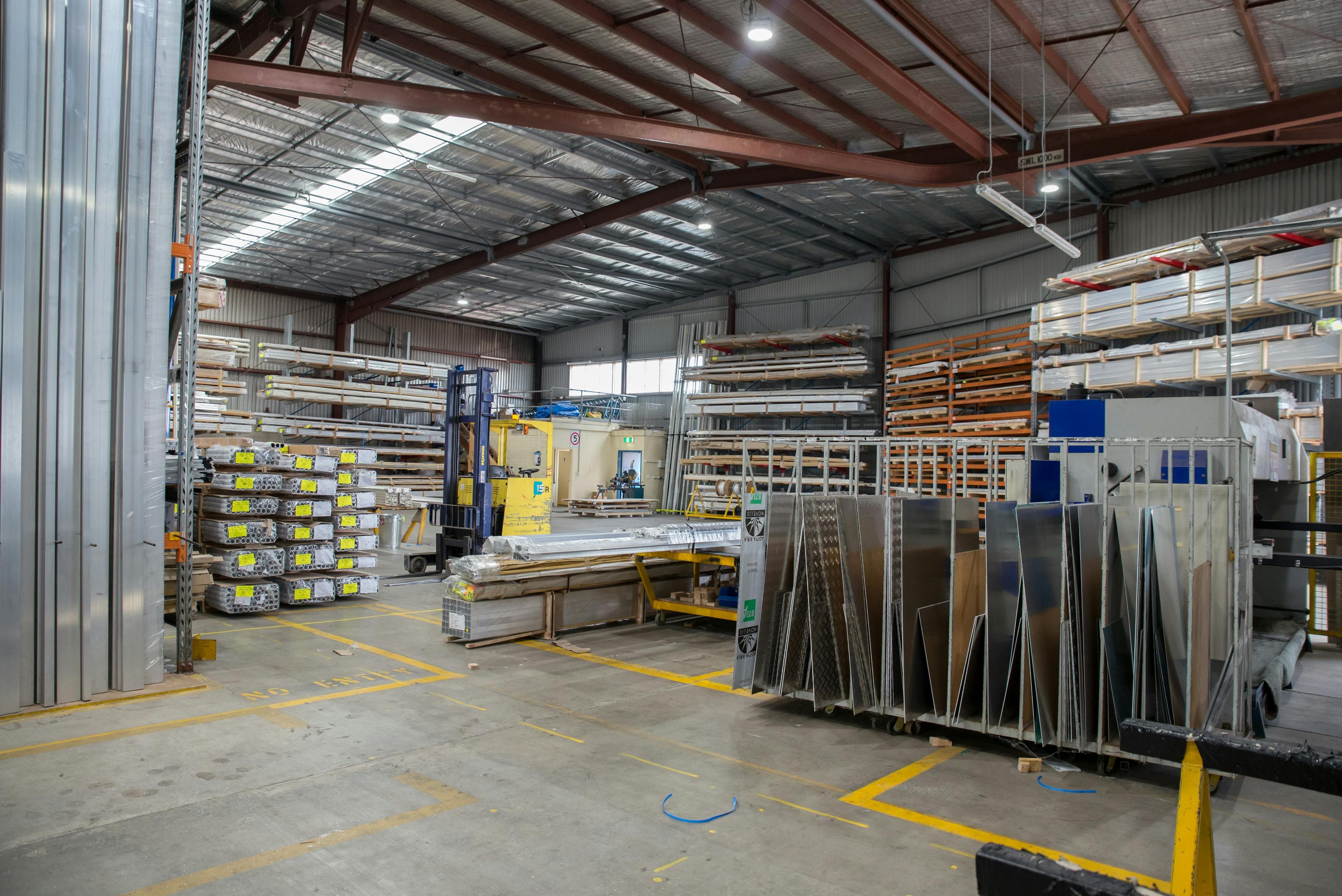 Warehouse industrial interior placeholder